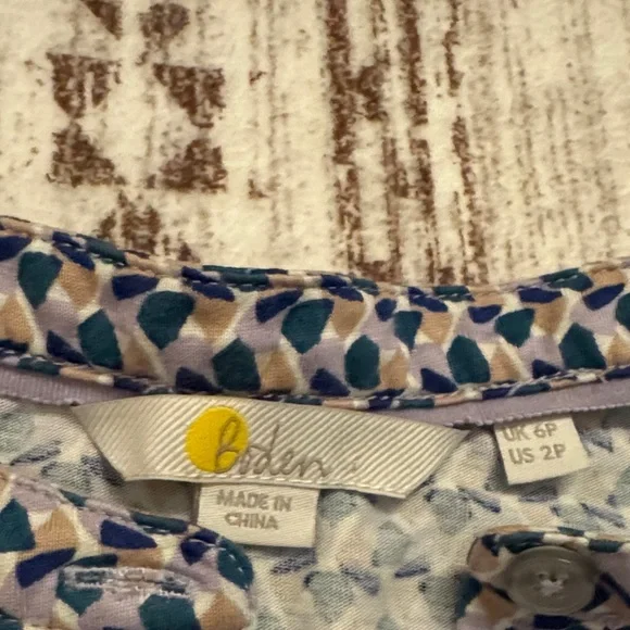 Boden Geometric Patterned Mini Dress - Picture 2 of 7